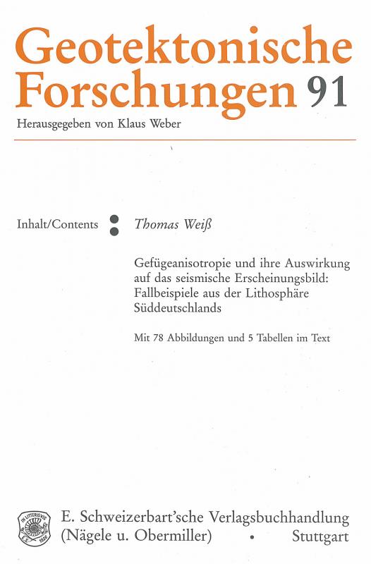 Cover-Bild Gefügeanisotropie und ihre Auswirkung auf das seismische Erscheinungsbild