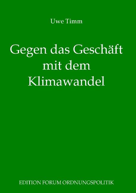 Cover-Bild Gegen das Geschäft mit dem Klimawandel