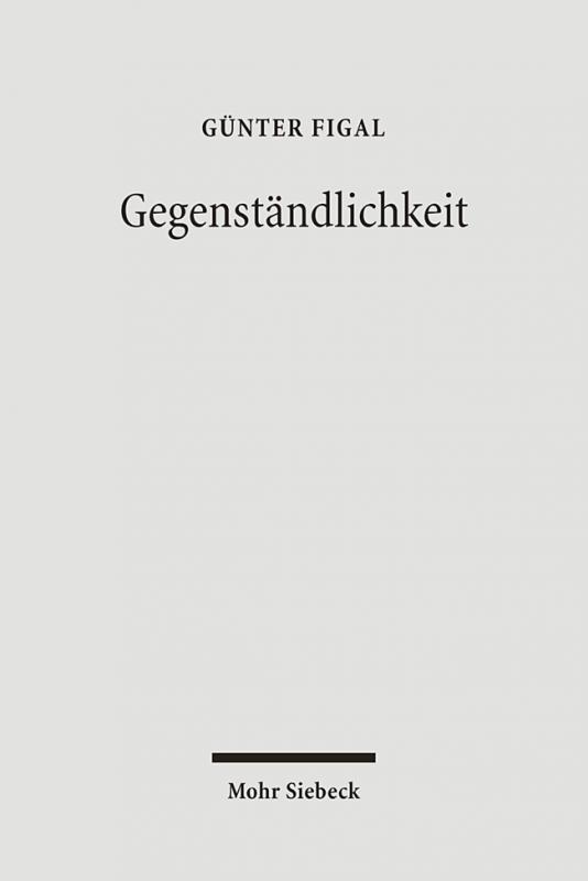 Cover-Bild Gegenständlichkeit