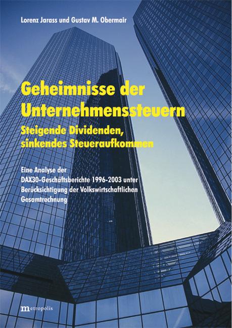 Cover-Bild Geheimnisse der Unternehmenssteuern