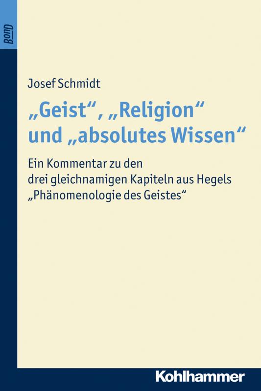 Cover-Bild "Geist", "Religion" und "absolutes Wissen"