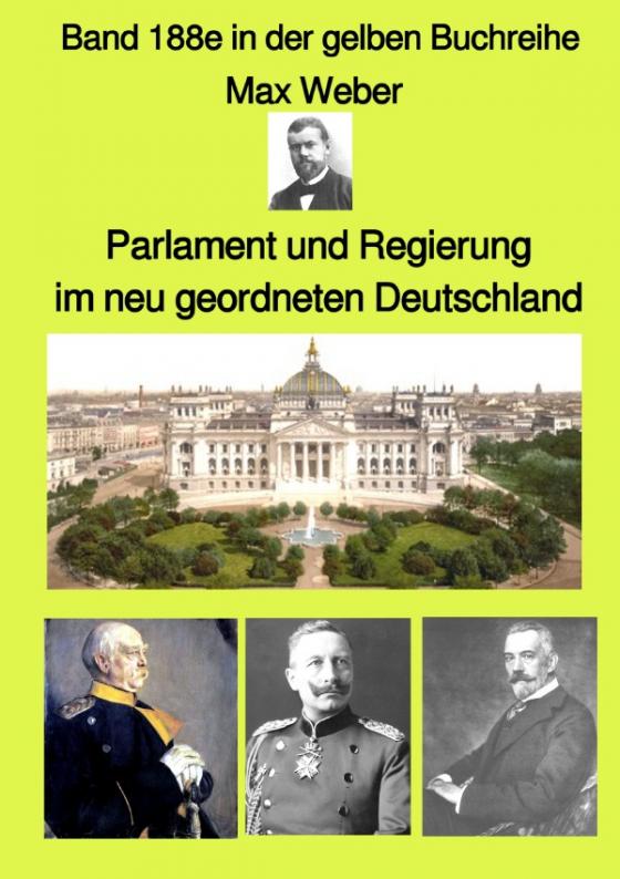 Cover-Bild gelbe Buchreihe / Parlament und Regierung im neu geordneten Deutschland – Band 188e in der gelben Buchreihe – bei Jürgen Ruszkowski