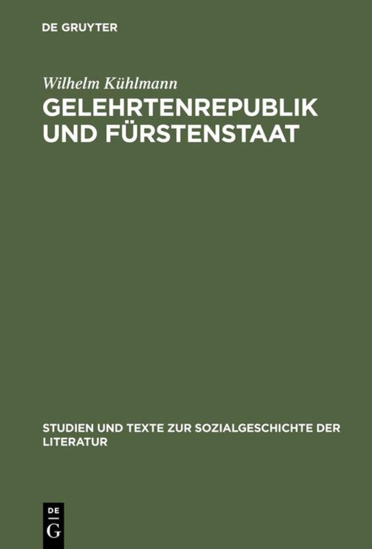 Cover-Bild Gelehrtenrepublik und Fürstenstaat