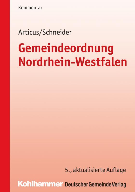 Cover-Bild Gemeindeordnung Nordrhein-Westfalen