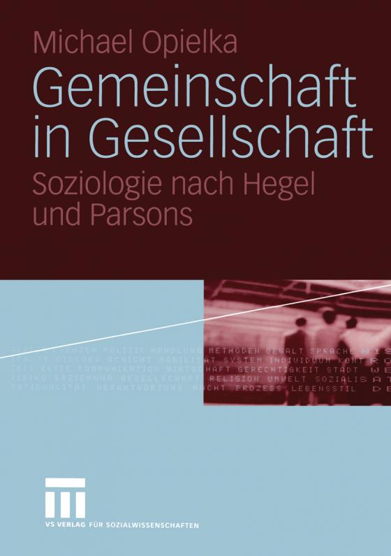 Cover-Bild Gemeinschaft in Gesellschaft