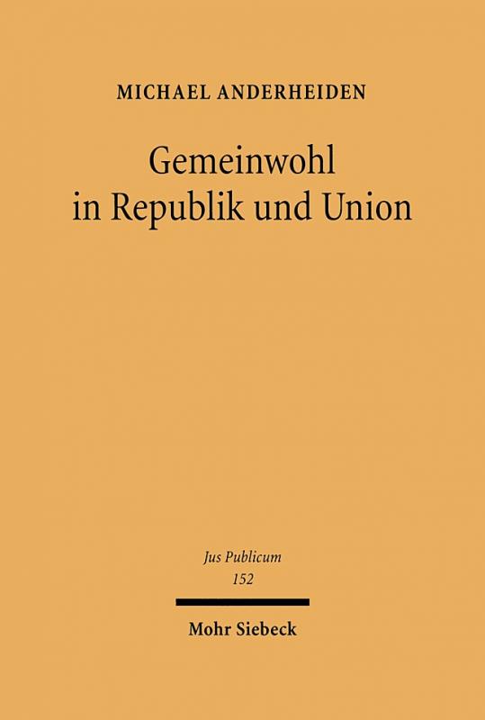 Cover-Bild Gemeinwohl in Republik und Union