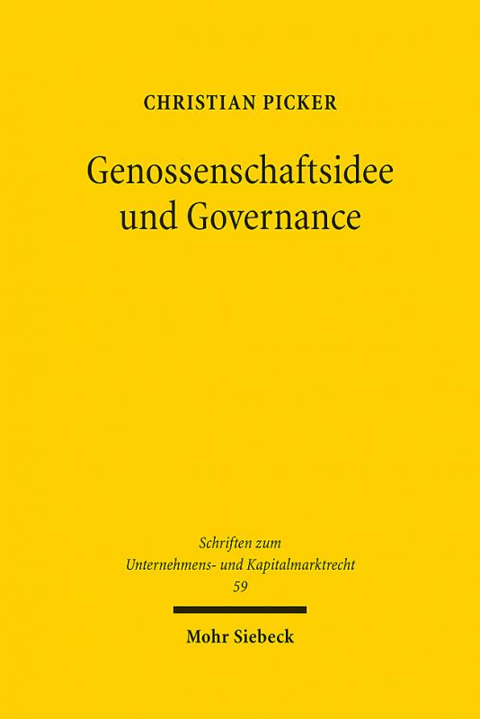 Cover-Bild Genossenschaftsidee und Governance