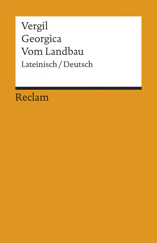 Cover-Bild Georgica / Vom Landbau. Lateinisch/Deutsch