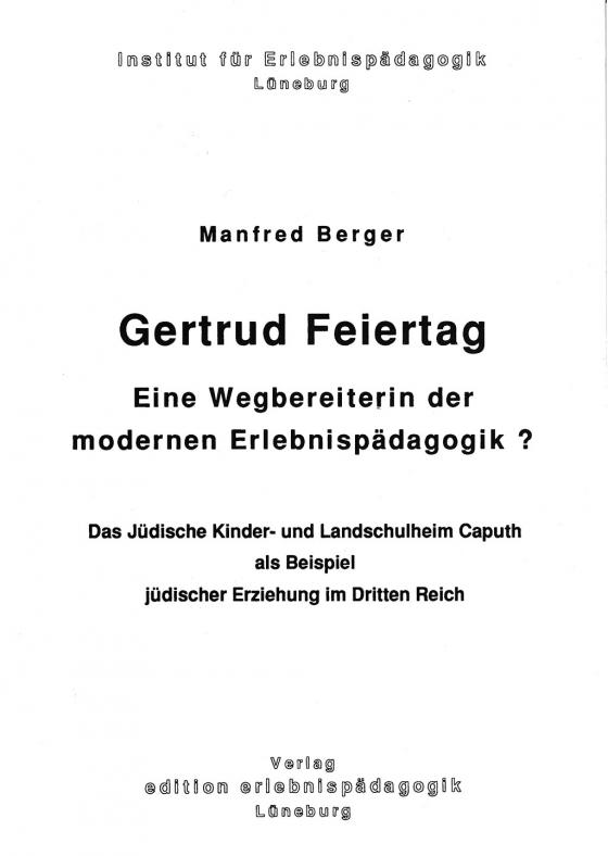 Cover-Bild Gertrud Feiertag