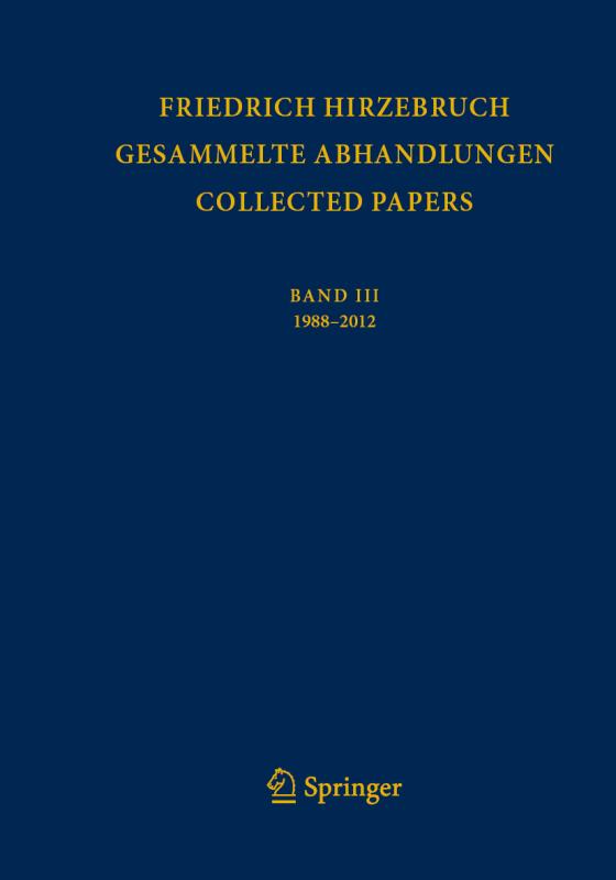 Cover-Bild Gesammelte Abhandlungen - Collected Papers III
