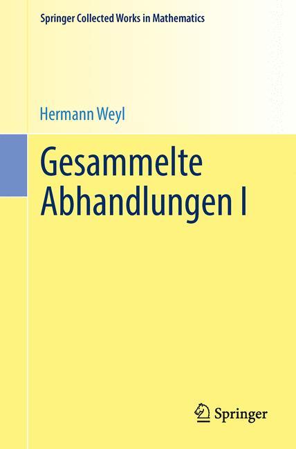 Cover-Bild Gesammelte Abhandlungen I