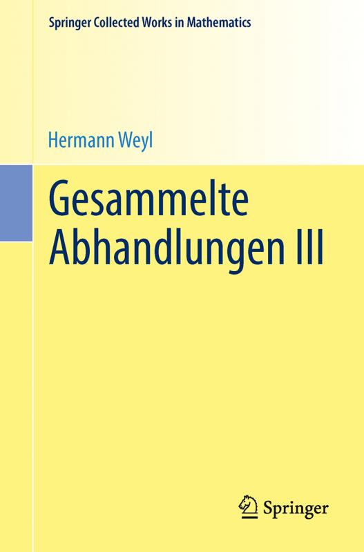 Cover-Bild Gesammelte Abhandlungen III