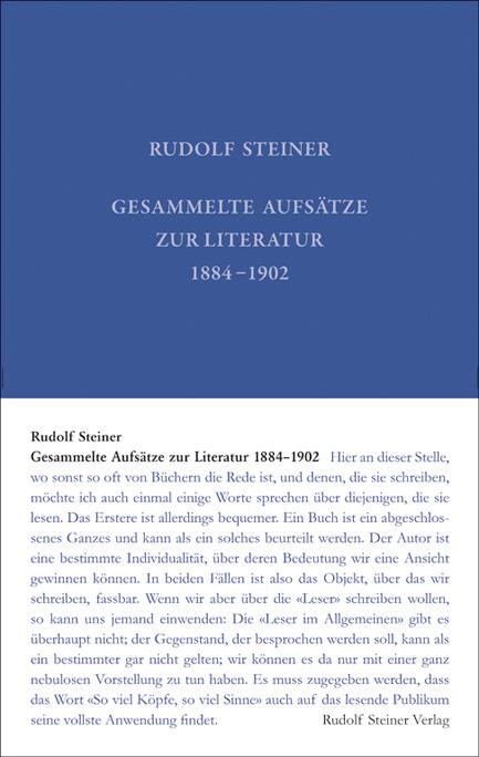 Cover-Bild Gesammelte Aufsätze zur Literatur 1884–1902