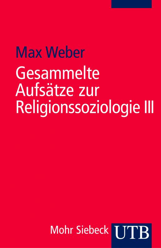 Cover-Bild Gesammelte Aufsätze zur Religionssoziologie 3