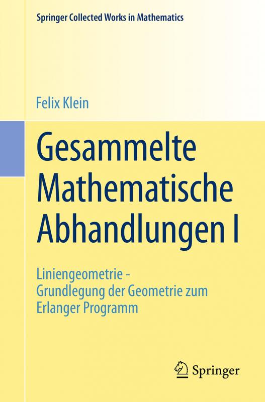 Cover-Bild Gesammelte Mathematische Abhandlungen I