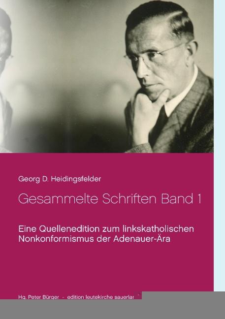 Cover-Bild Gesammelte Schriften Band 1