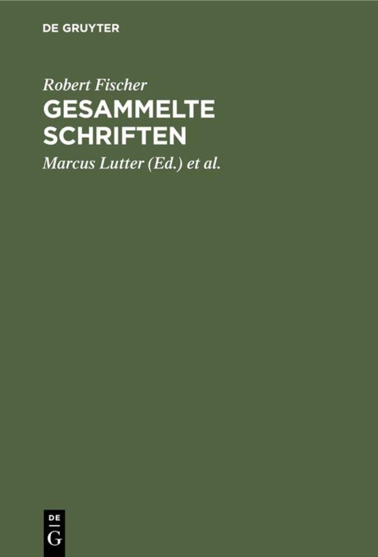Cover-Bild Gesammelte Schriften