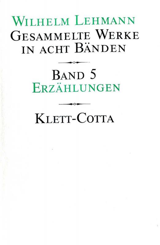 Cover-Bild Gesammelte Werke in acht Bänden / Erzählungen (Gesammelte Werke in acht Bänden, Bd. 5)