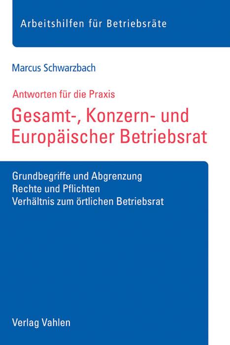 Cover-Bild Gesamt-, Konzern- und Europäischer Betriebsrat