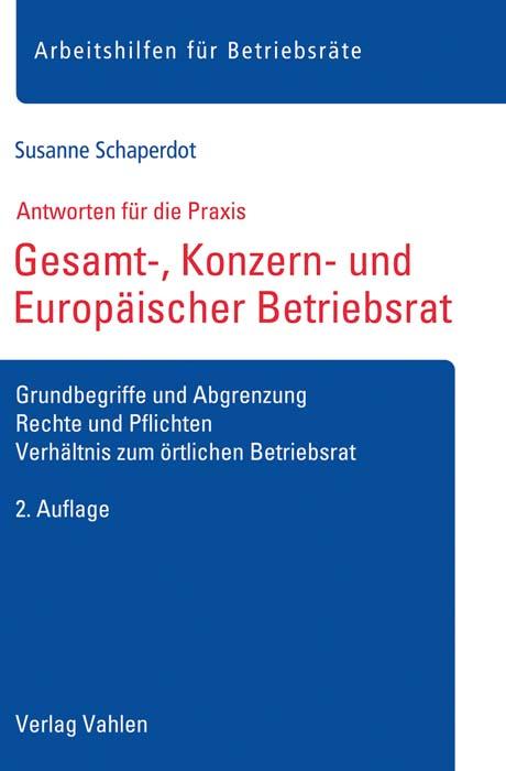 Cover-Bild Gesamt-, Konzern- und Europäischer Betriebsrat