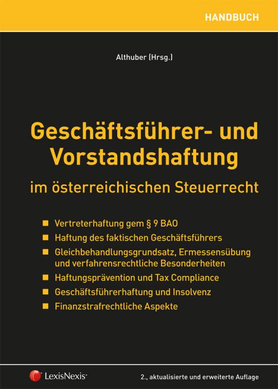 Cover-Bild Geschäftsführer- und Vorstandshaftung im österreichischen Steuerrecht