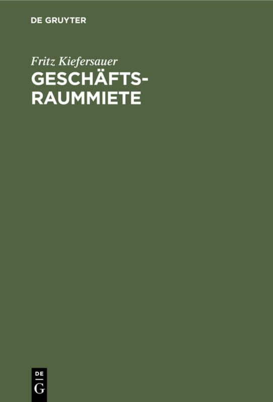 Cover-Bild Geschäftsraummiete