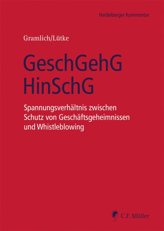 Cover-Bild GeschGehG/HinSchG