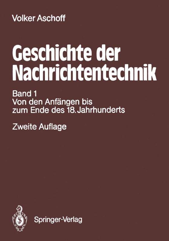 Cover-Bild Geschichte der Nachrichtentechnik