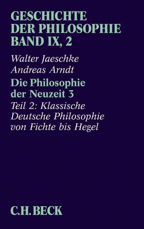 Cover-Bild Geschichte der Philosophie Bd. 9/2: Die Philosophie der Neuzeit 3