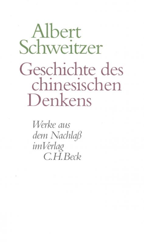 Cover-Bild Geschichte des chinesischen Denkens