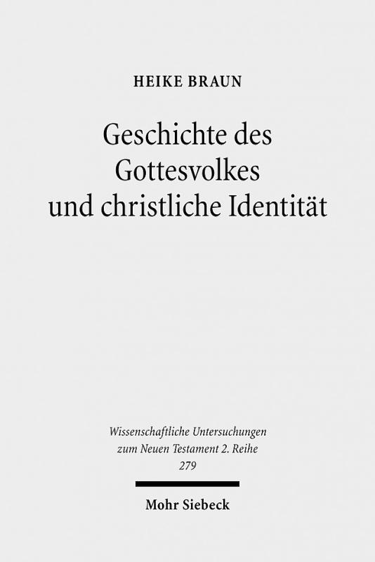 Cover-Bild Geschichte des Gottesvolkes und christliche Identität
