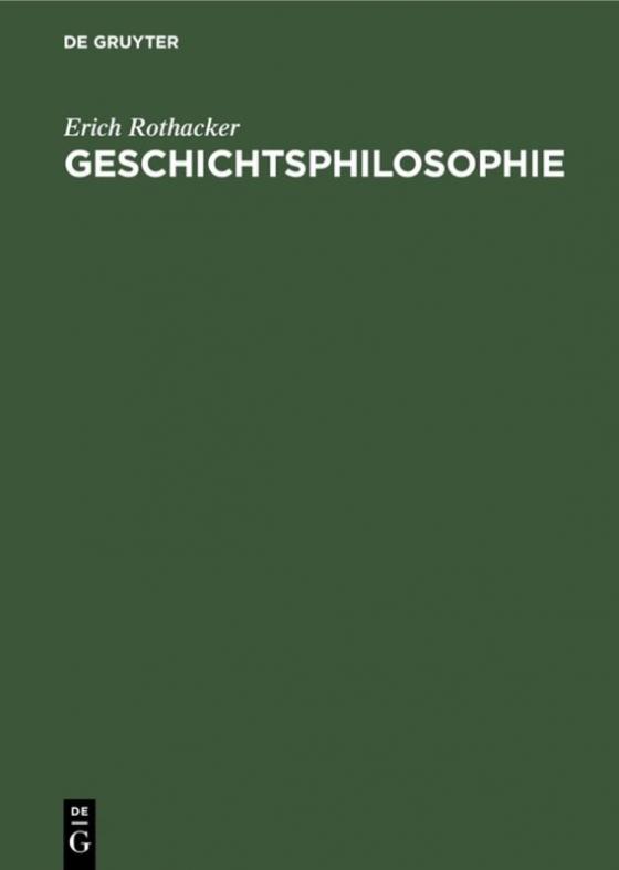 Cover-Bild Geschichtsphilosophie