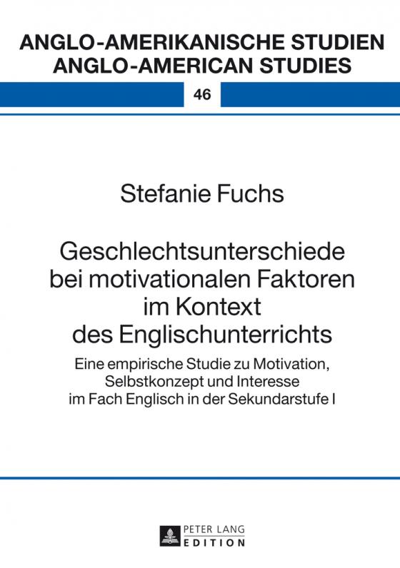 Cover-Bild Geschlechtsunterschiede bei motivationalen Faktoren im Kontext des Englischunterrichts