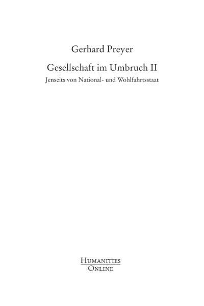 Cover-Bild Gesellschaft im Umbruch II