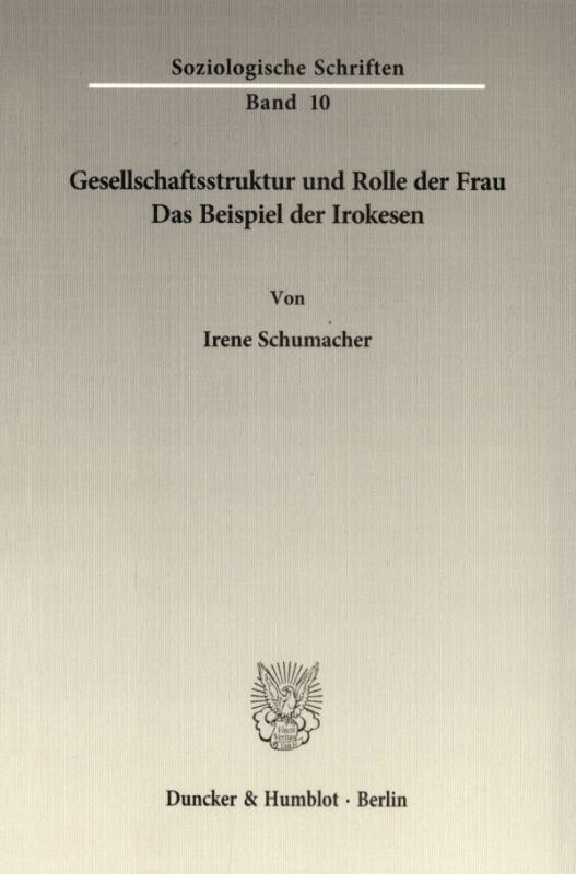 Cover-Bild Gesellschaftsstruktur und Rolle der Frau.