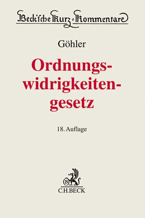 Cover-Bild Gesetz über Ordnungswidrigkeiten