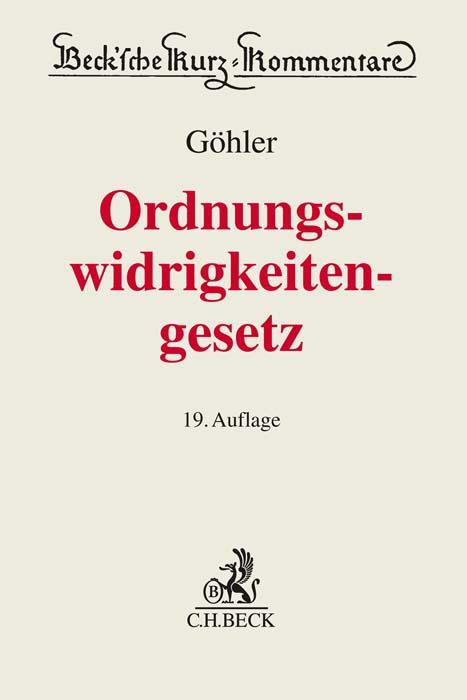 Cover-Bild Gesetz über Ordnungswidrigkeiten