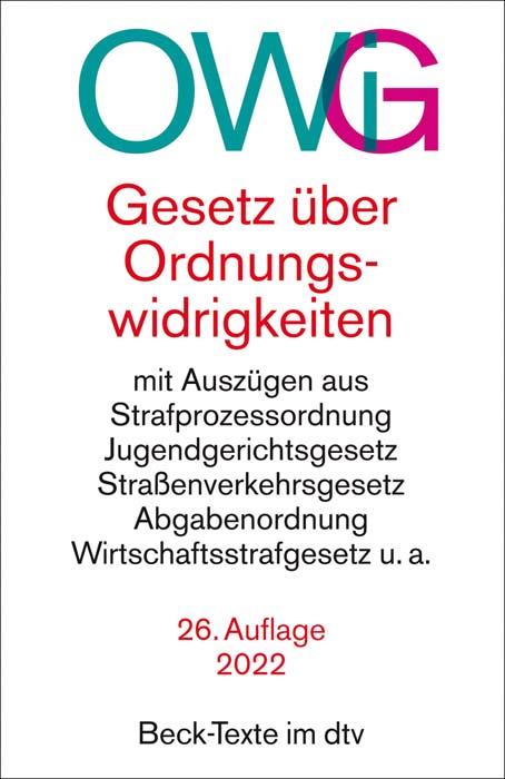 Cover-Bild Gesetz über Ordnungswidrigkeiten