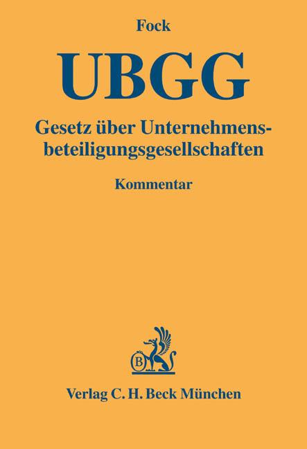 Cover-Bild Gesetz über Unternehmensbeteiligungsgesellschaften