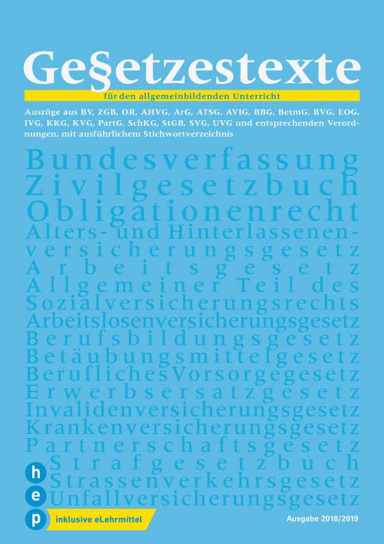 Cover-Bild Gesetzestexte 2018/19 (Print inkl. eLehrmittel)