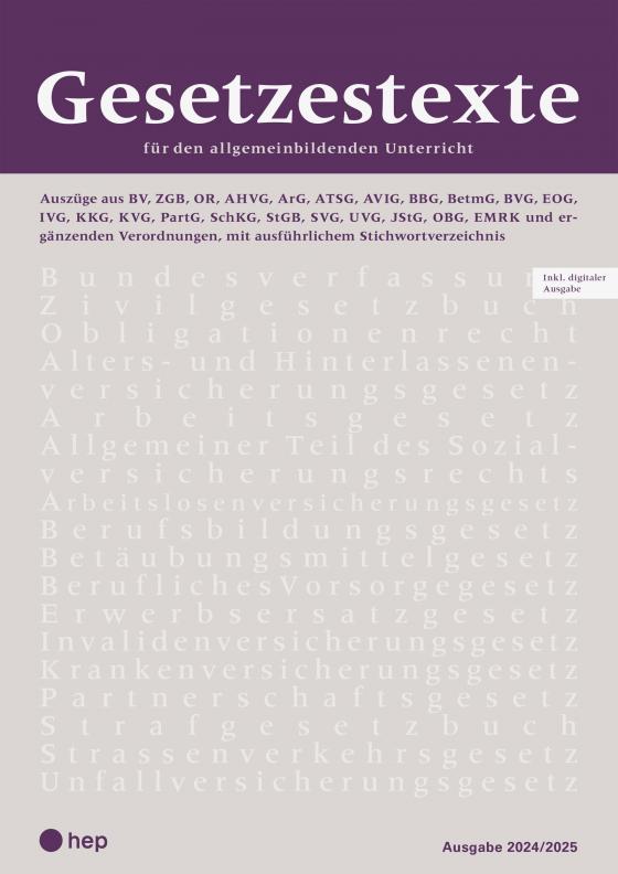 Cover-Bild Gesetzestexte 2024/2025 (Print inkl. digitaler Ausgabe, Neuauflage 2024)