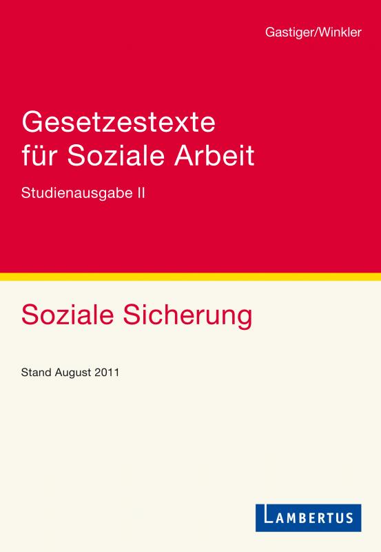 Cover-Bild Gesetzestexte für Soziale Arbeit