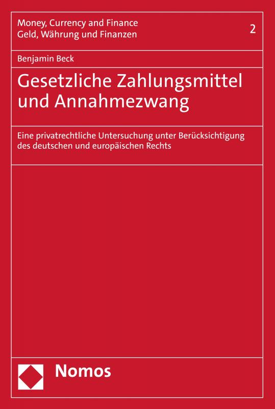 Cover-Bild Gesetzliche Zahlungsmittel und Annahmezwang