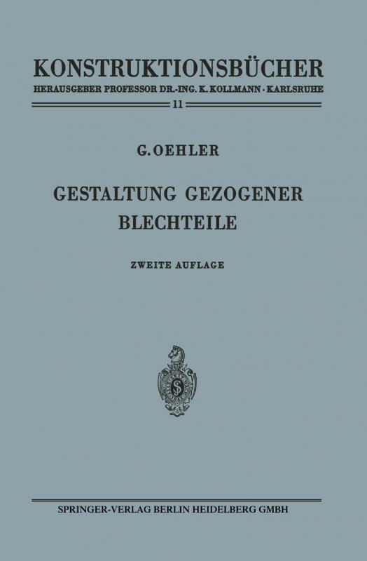 Cover-Bild Gestaltung gezogener Blechteile