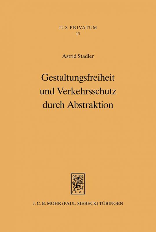 Cover-Bild Gestaltungsfreiheit und Verkehrsschutz durch Abstraktion