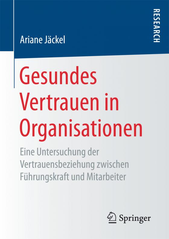 Cover-Bild Gesundes Vertrauen in Organisationen