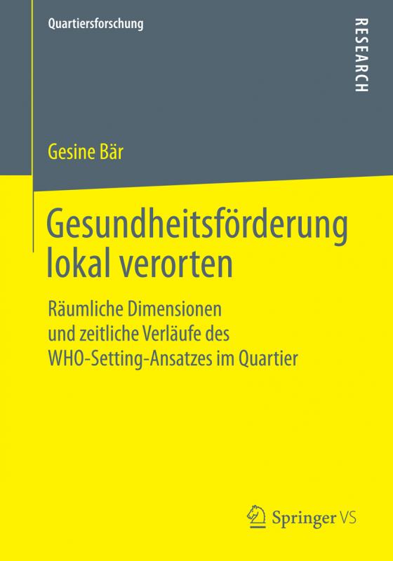 Cover-Bild Gesundheitsförderung lokal verorten