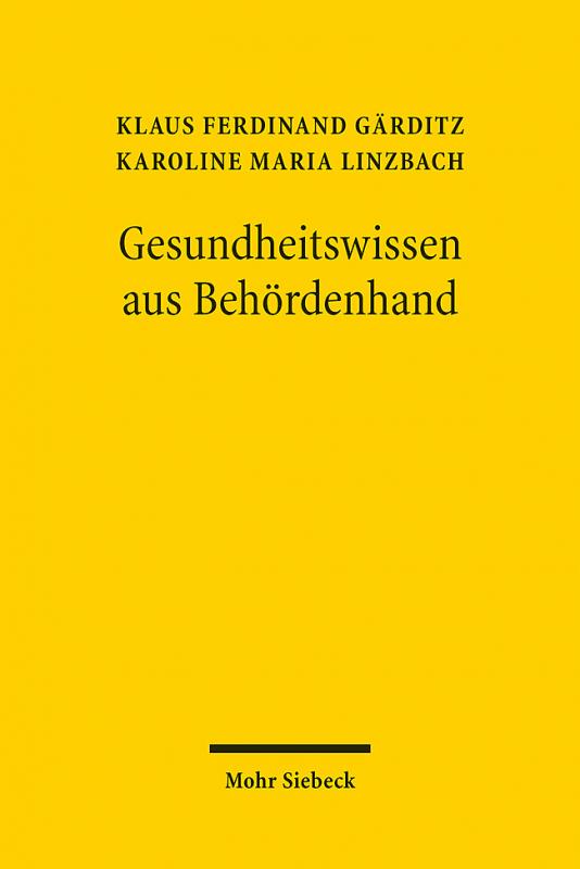 Cover-Bild Gesundheitswissen aus Behördenhand