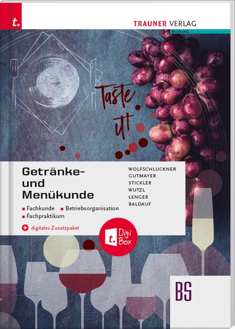 Cover-Bild Getränke- und Menükunde, Fachkunde, Betriebsorganisation, Fachpraktikum + digitales Zusatzpaket