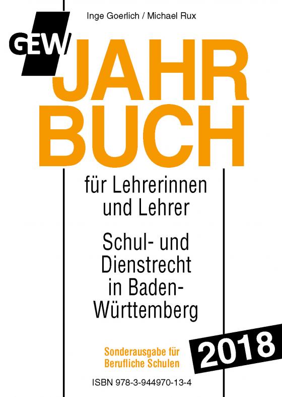 Cover-Bild GEW-Jahrbuch 2018 Berufl. Schulen